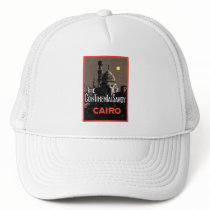 The Continential Savoy, Cairo Travel Poster Trucker Hats