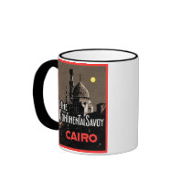 The Continential Savoy, Cairo Travel Poster Coffee Mug