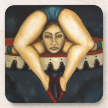 The Contortionist cork coasters