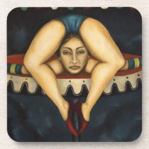 The Contortionist cork coasters