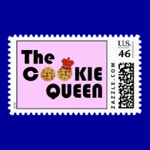 The Cookie Queen Postage Stamps
