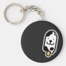 The Cool Sweet Stuff - cute dog ice cream design Keychain
