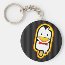 The Cool Sweet Stuff - cute pengium ice cream Key Chain