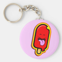 The Cool Sweet Stuff - Happy kawaii ice cream Key Chains