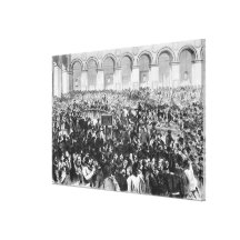 The 'Corbeille' at the Bourse of Paris, 1873 Canvas Prints