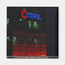 The Corel building, Ottawa, Ontario, Canada Refrigerator Magnet