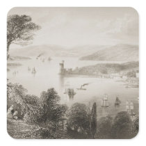 The Cork River from below Glanmire Road Square Stickers