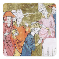 The Coronation of Emperor Charlemagne Square Sticker