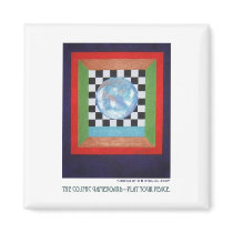 The Cosmic Gameboard--Play Your Peace magnets