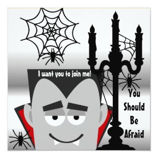 The Count Custom Halloween Invitation