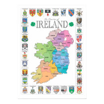 The Counties of Ireland Poster