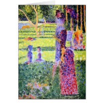 The Couple by Georges Seurat Greeting Card