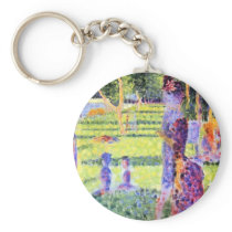 The Couple by Georges Seurat Keychains