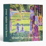 The Couple by Georges Seurat, Vintage Pointillism Binder