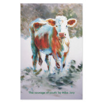 The courage of youth custom stationery