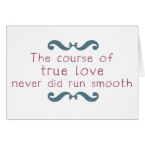 The Course of True Love Card