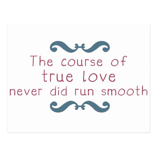 The Course of True Love Postcard