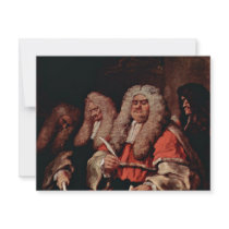 The Court By Hogarth, William (Best Quality) Custom Announcements