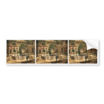 The court of a house, Damascus, Holy Land, (i.e. S Bumper Sticker