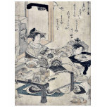 The courtesan Chozan of Choji ya by Santo, Kyoden t-shirts