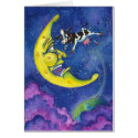 the cow jumped into the moon cards by Sneaky_P_Illustratio the cow jumped into the moon cards