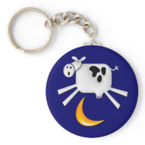 The Cow Jumped Over the Moon Key Chain