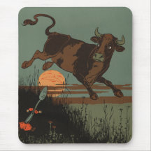 The Cow Jumped Over the Moon Mousepads