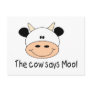 The Cow Says Moo Post Cards