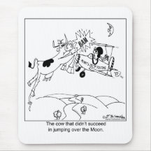 The Cow That Didn't Jump over The Moon Mouse Pad