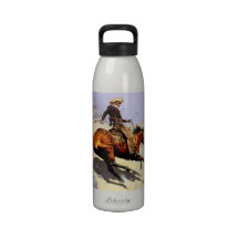 The Cowboy by Remington, Vintage American West Water Bottles