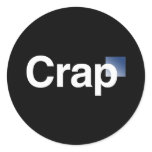 The Crap Logo stickers