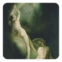 The Creation of Eve, 1791-93 Square Stickers