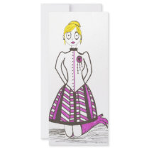 The Creepy Blonde rack cards