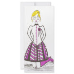 The Creepy Blonde Full Color Rack Card