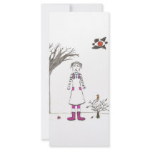 The creepy clown girl rack cards by loudesigns The creepy clown girl rack cards