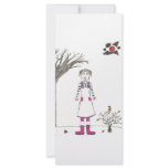 The creepy clown girl rack cards