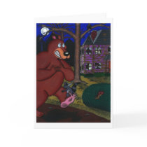 The Creepy House of Paw Valley Greeting Cards