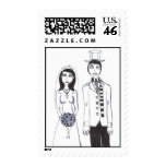 The Creepy Wedding Postage Stamps