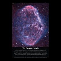 The Crescent Nebula (NGC6888) Poster posters