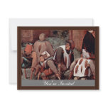 The Cripple By Bruegel D. Ä. Pieter (Best Quality) Personalized Invitations