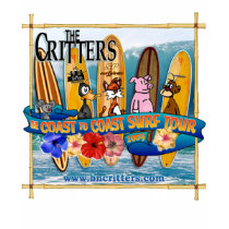 The Critters! 2009 Tour dark T's t-shirts by surfpir8 The Critters! 2009 Tour dark T's t-shirts