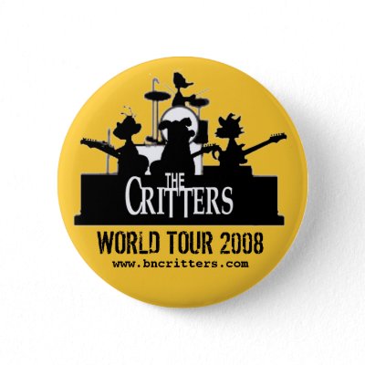 The Critters! concert buttons