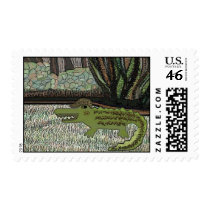 The Crocodile Walk postage by Coconutzoo The Crocodile Walk postage
