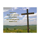 The Cross, Easter Service Invitation Postcard