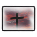 The Cross on White 2 Tow Hitch Cover