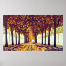 The Crossroads of Autum Art Print