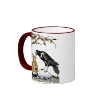 The Crow and the Pitcher Mug by vintage_emporium The Crow and the Pitcher Mug