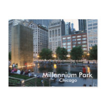 The Crown Fountain, Millennium Park, Chicago postcards by PROUDphoto The Crown Fountain, Millennium Park, Chicago postcards