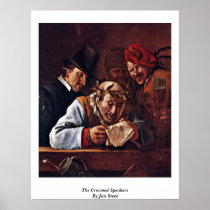 The Crowned Speakers By Jan Steen Print