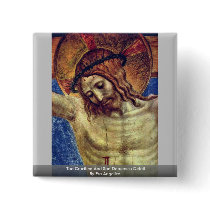 The Crucified And San Domenico Detail Pinback Button